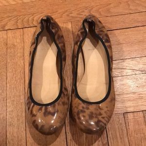 J crew leopard print flats